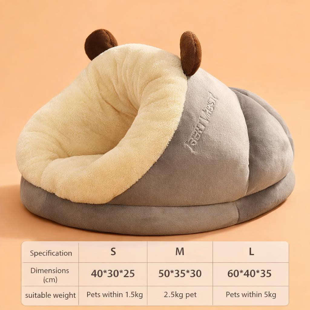 Pet Bed Winter Cat Dog Slippers Small Nest