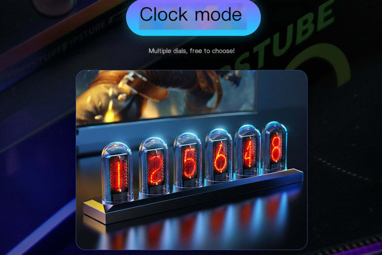 RGB Aluminum Alloy Clock with IPS Desktop Design