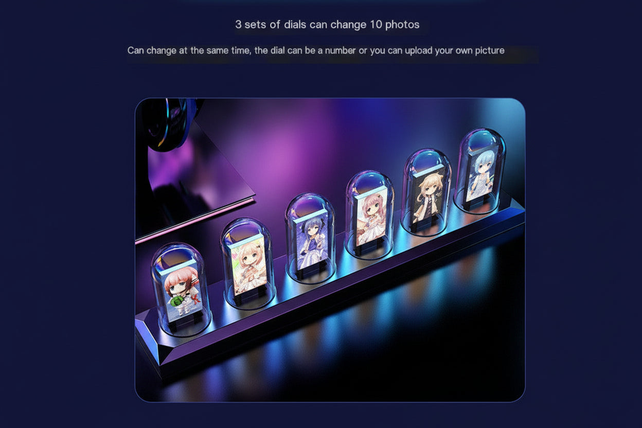 RGB Aluminum Alloy Clock with IPS Desktop Design