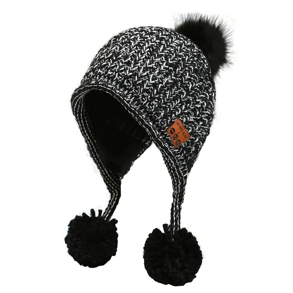 LED Knit Beanie with Bluetooth and Light for Outdoors