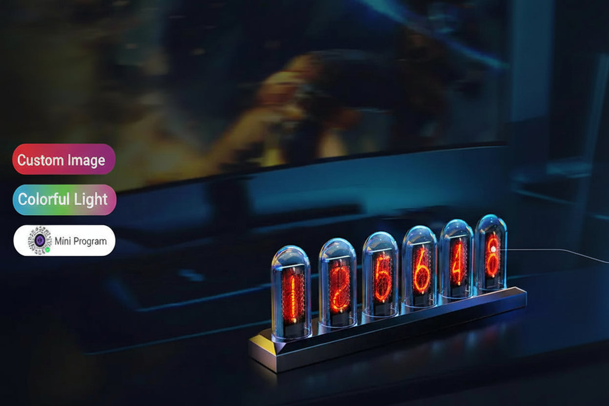 RGB Aluminum Alloy Clock with IPS Desktop Design