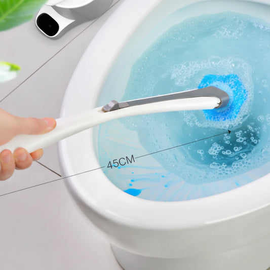 Disposable Toilet Brush with Long Handle for Deep Clean