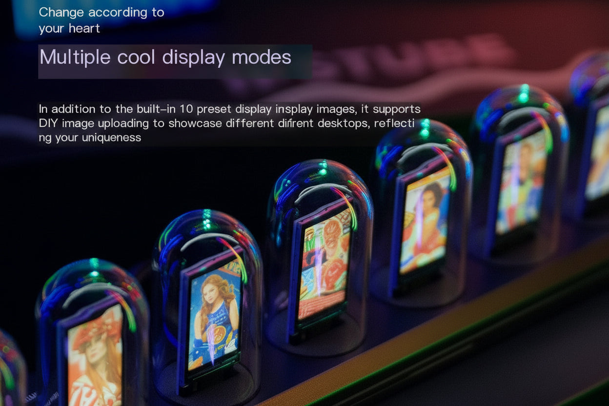 RGB Aluminum Alloy Clock with IPS Desktop Design