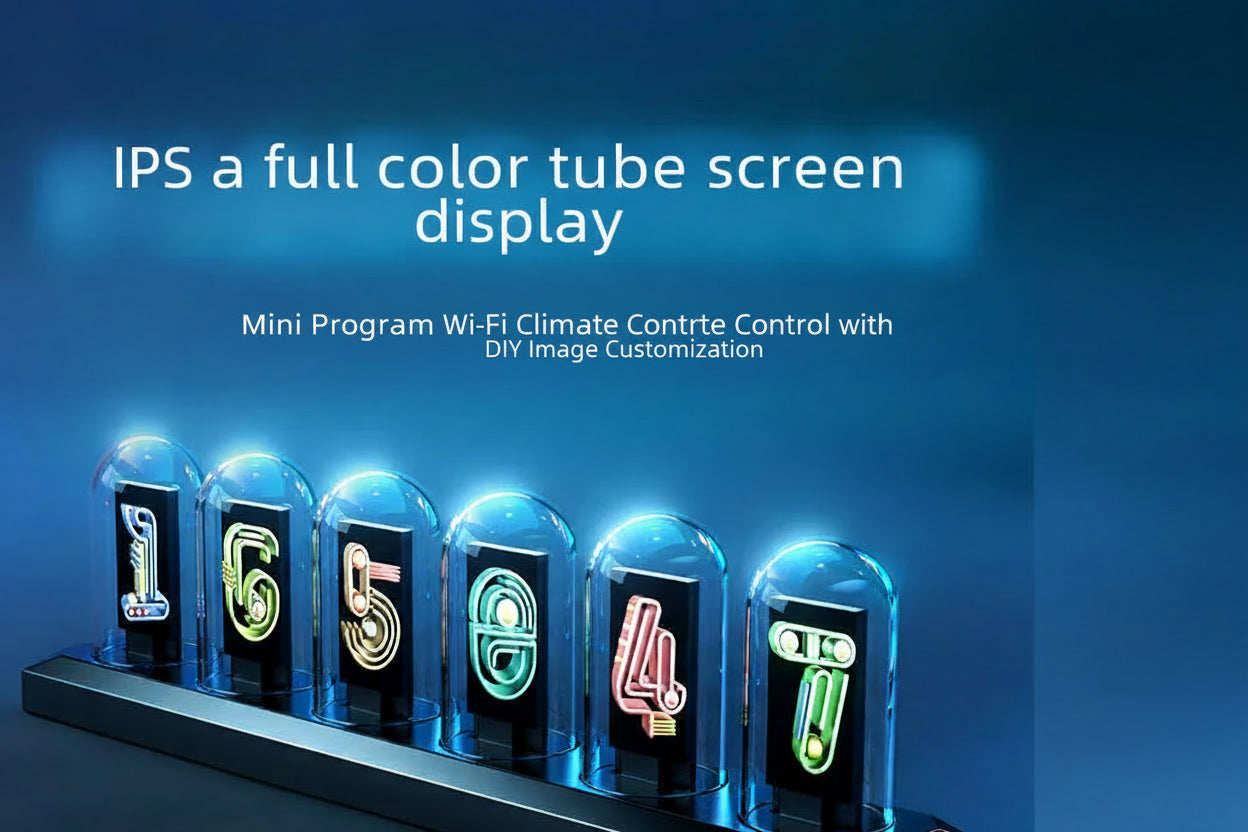 RGB Aluminum Alloy Clock with IPS Desktop Design