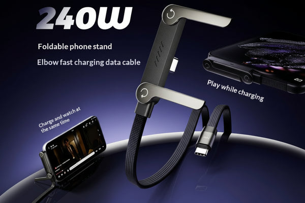 240W Bracket Charging Cable for Tablets and Phones