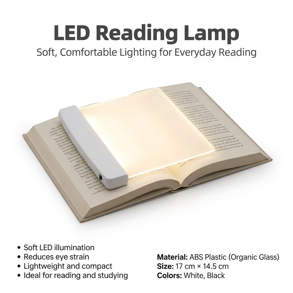 Student Night Reading Light LED Flat Night Vision Reading Lamp