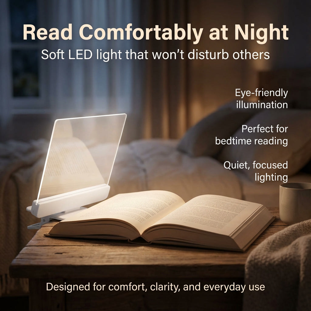Student Night Reading Light LED Flat Night Vision Reading Lamp