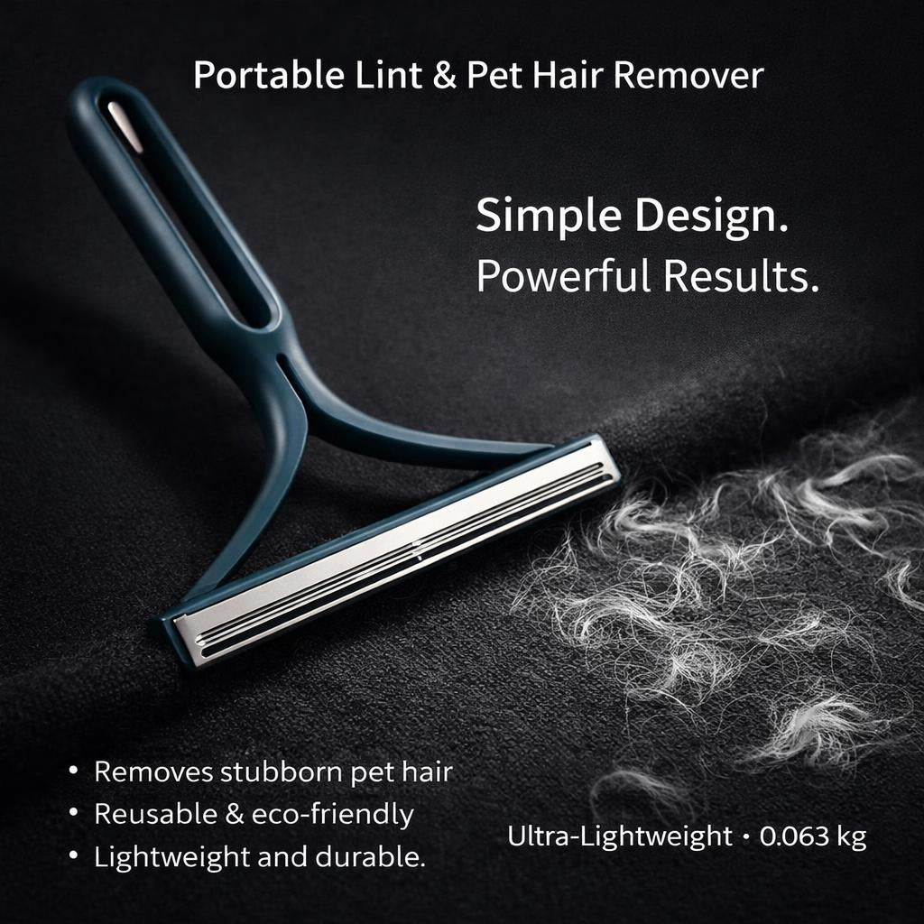 Portable Lint Remover for Pet Hair and Clothing