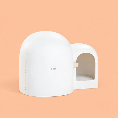 Closed Large Cat Litter Box with Odor Control