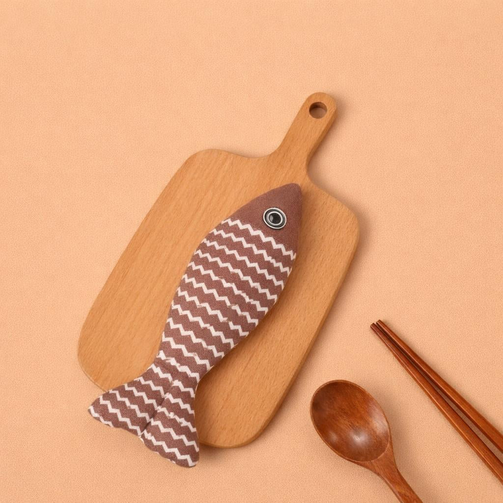 Linen Fish Cat Toy