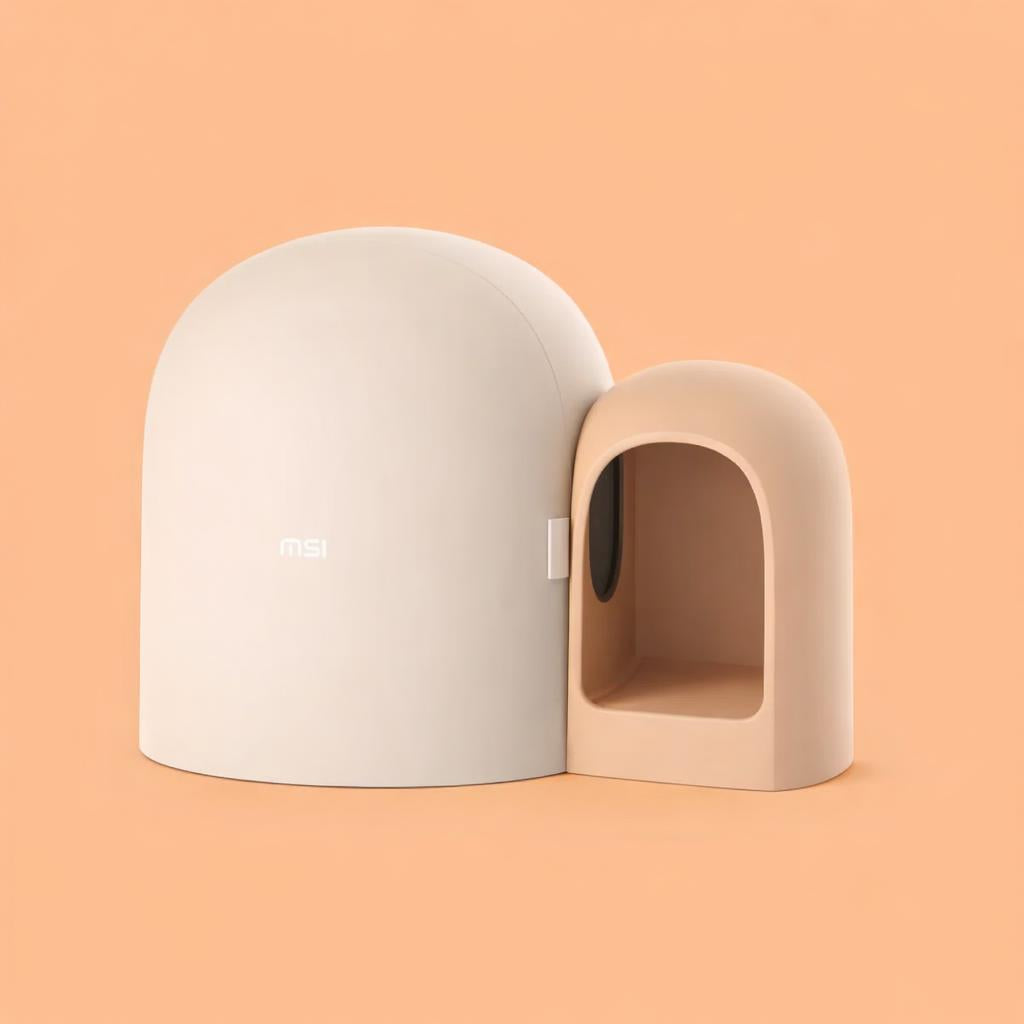 Closed Large Cat Litter Box with Odor Control