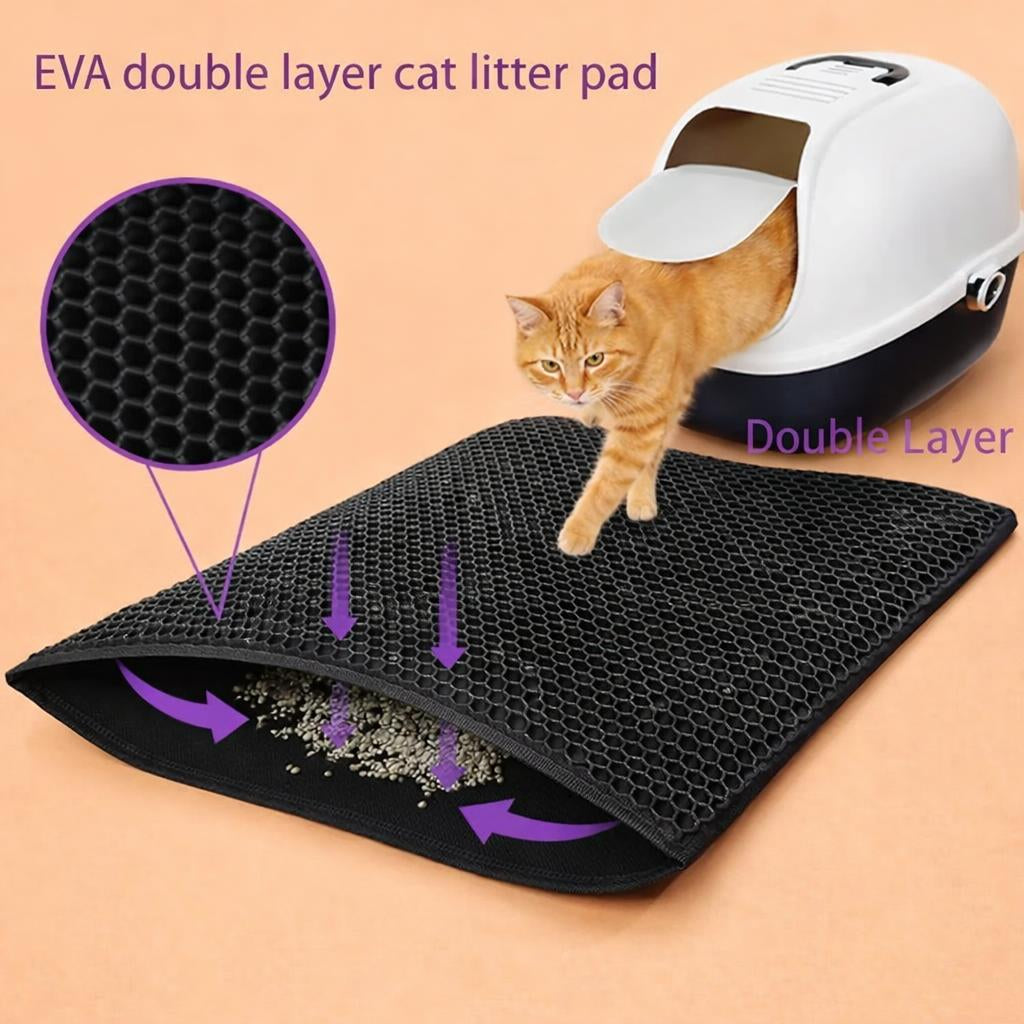 Waterproof Double Layer Non-Slip Pet Litter Mat