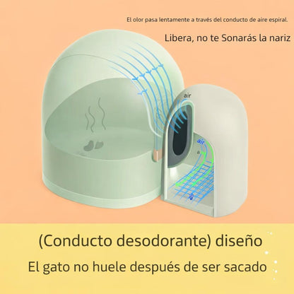 Closed Large Cat Litter Box with Odor Control