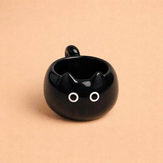 Cartoon Siamese Kitten Coffee Cup