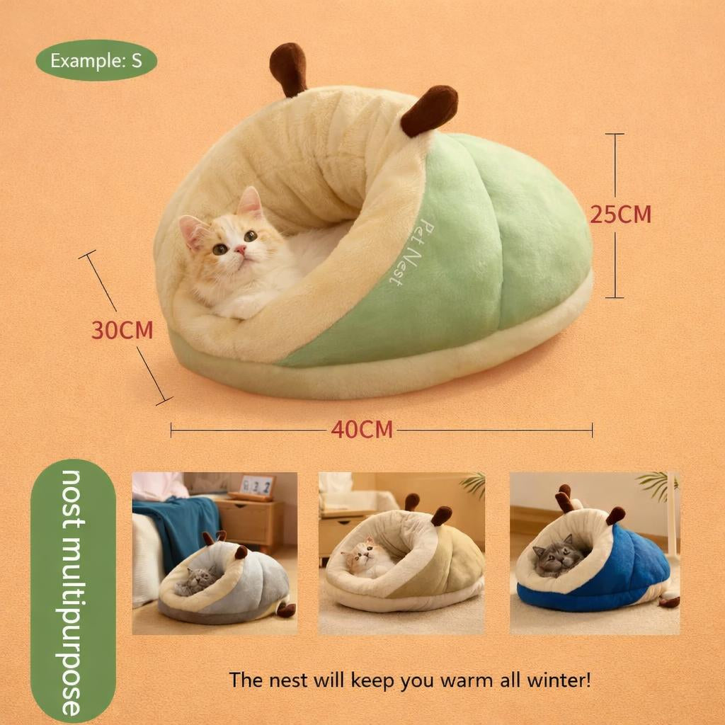 Pet Bed Winter Cat Dog Slippers Small Nest