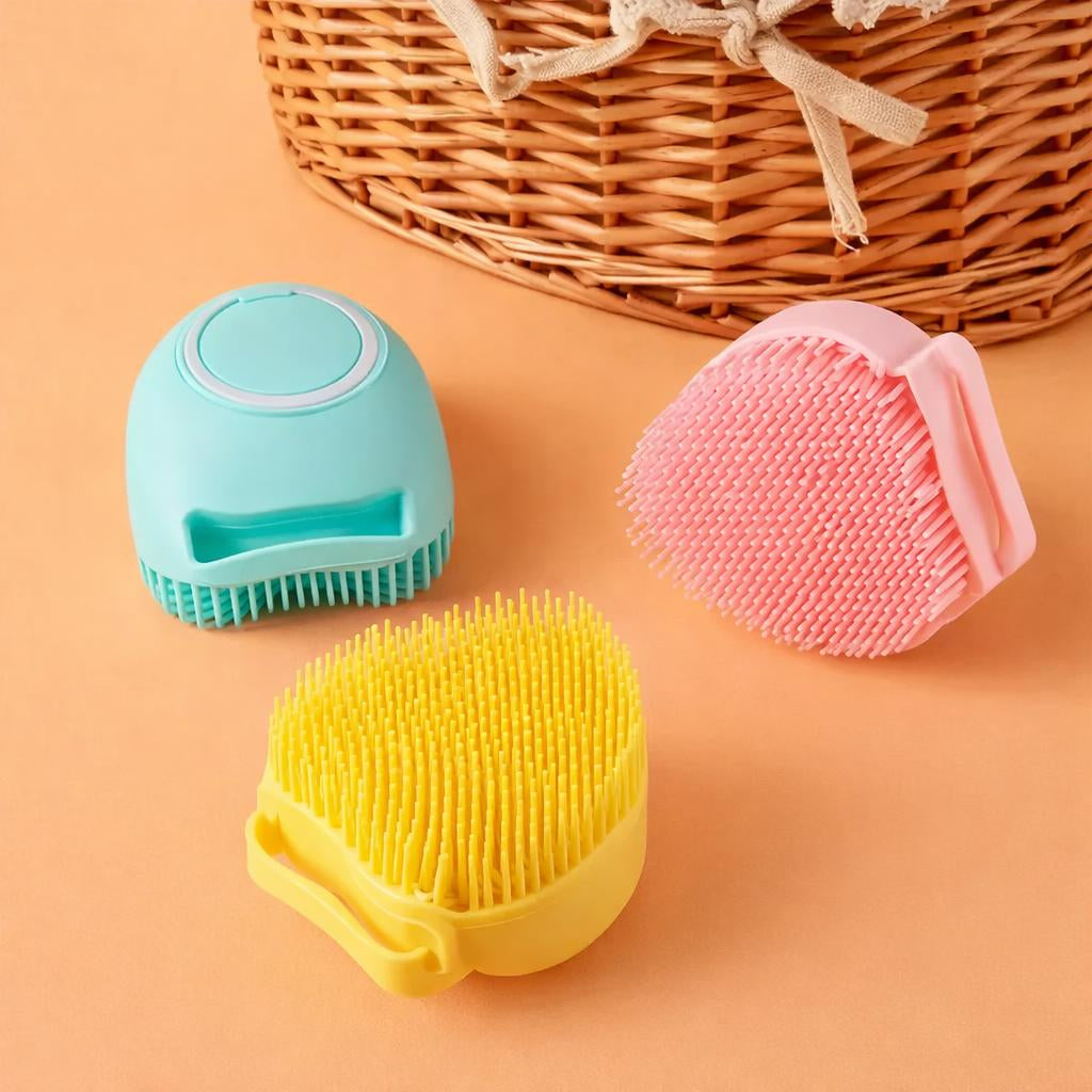 Silicone Bath Brush for Dogs and Cats Grooming Tool