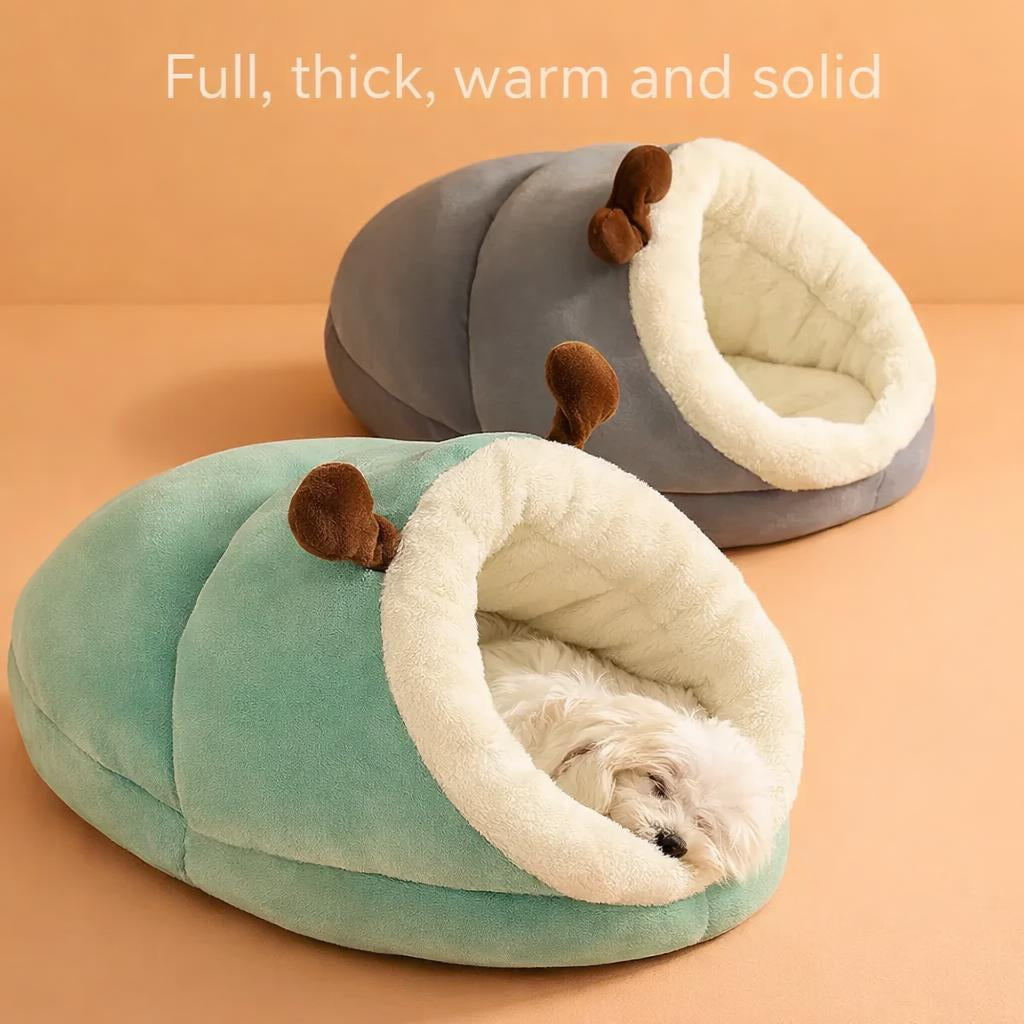 Pet Bed Winter Cat Dog Slippers Small Nest