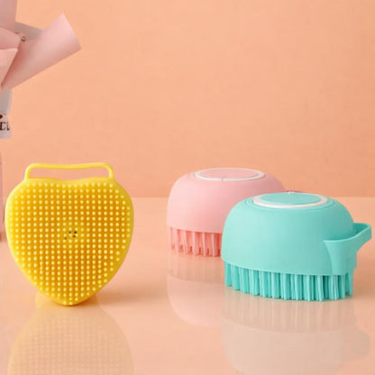 Silicone Bath Brush for Dogs and Cats Grooming Tool