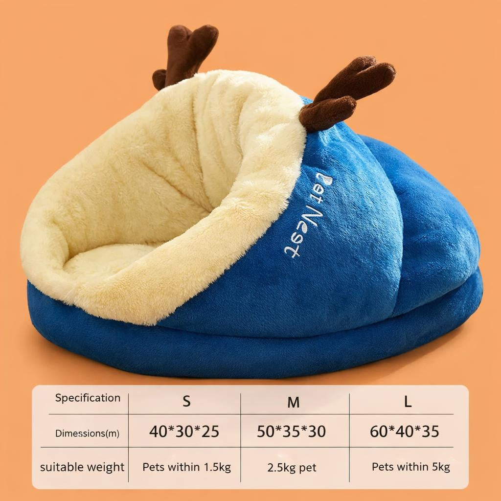 Pet Bed Winter Cat Dog Slippers Small Nest