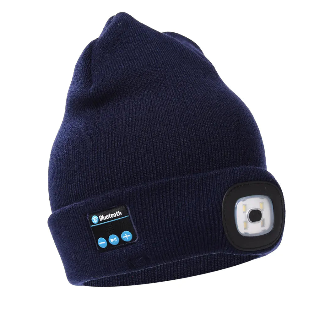 LED Knit Beanie with Bluetooth and Light for Outdoors