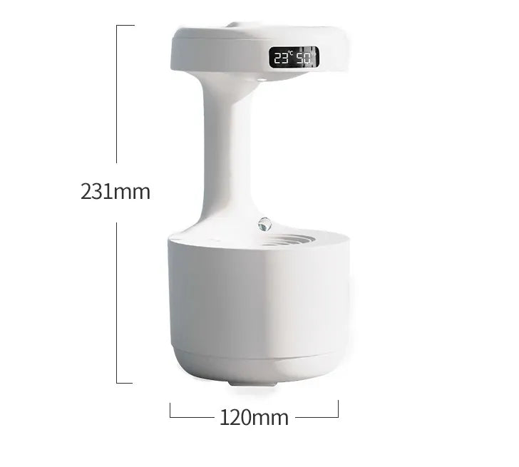 Bedroom Anti-Gravity Humidifier With Clock