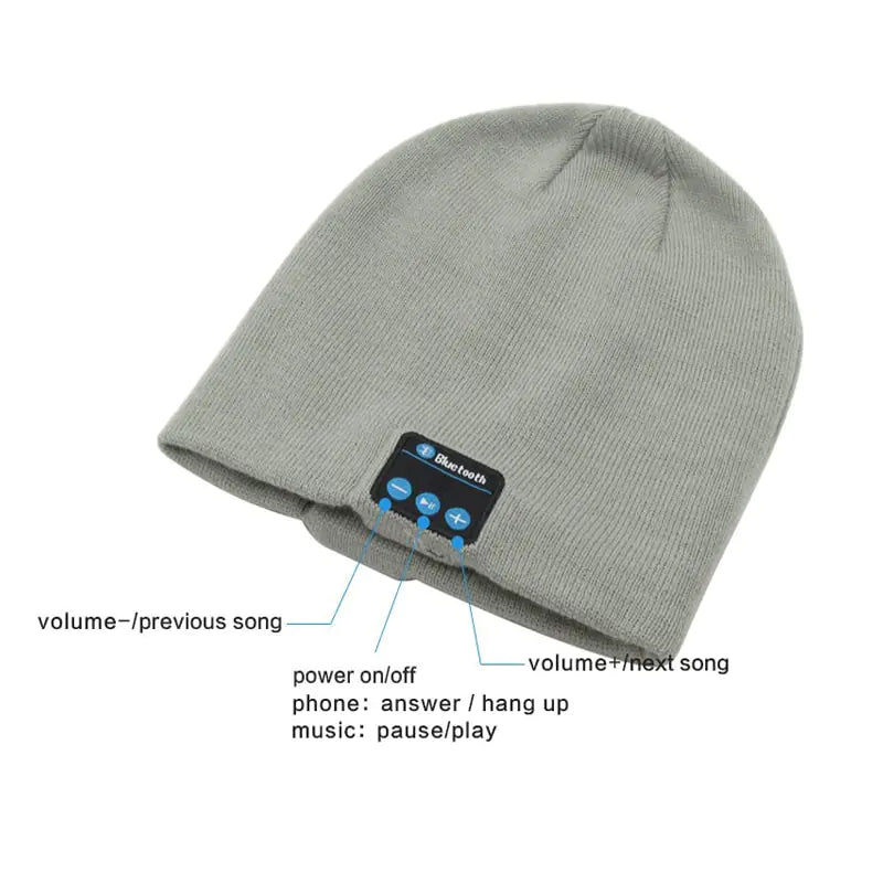 Wireless Bluetooth Knit Hat for Music and Calls