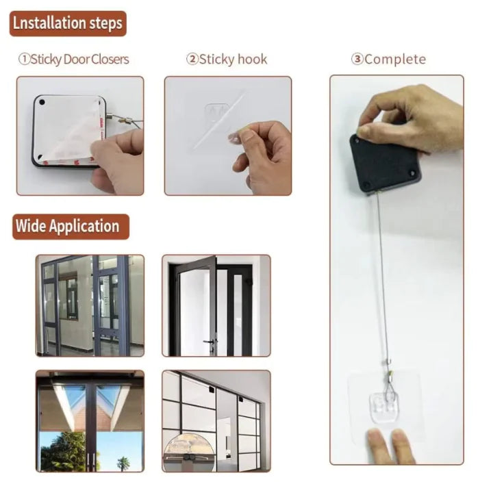 Automatic Sensor Door Closer Adjustable Surface Mount